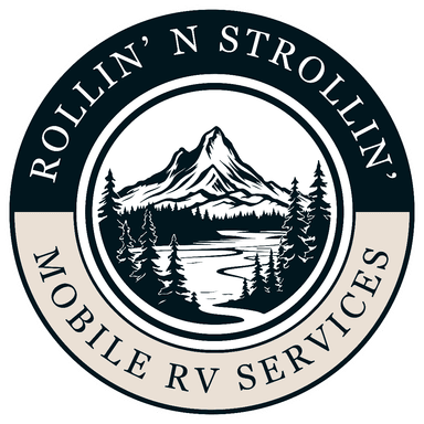 Rollin' N Strollin' RV  logo