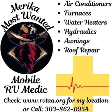 Merika Most Wanted Mobile RV Medic logo