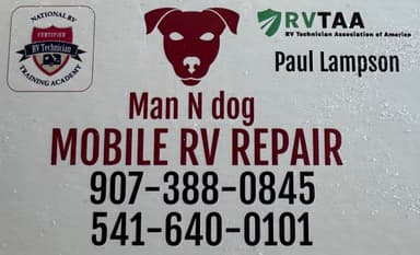 Man N dog Mobile RV Repair LLC. logo