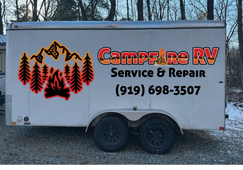 Campfire RV Service & Repair LLC  is a Registered RVTAA Technician serving Timberlake, NC and surrounding areas within 75 miles