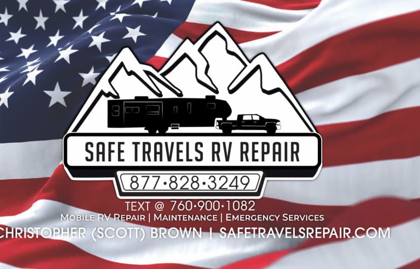 Safe Travels RV Repair is a Certified RVTAA Technician serving Tonopah, AZ and surrounding areas within 50 miles