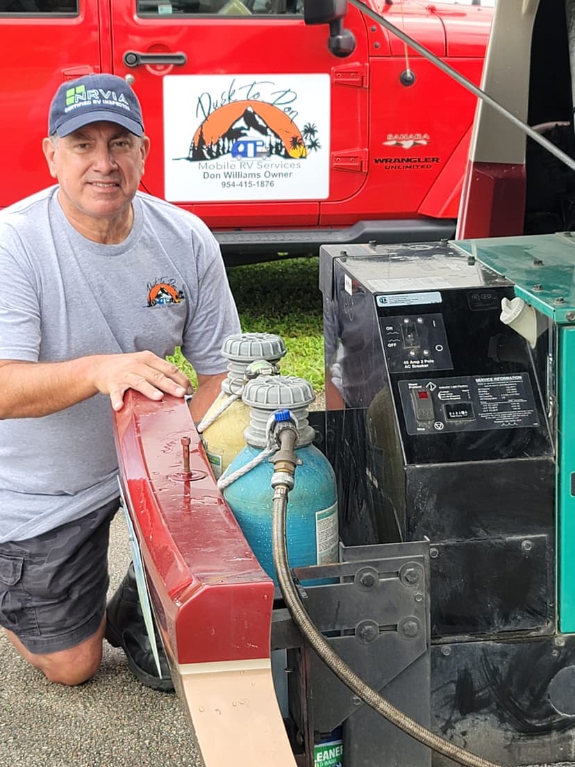 Don Williams is a Certified RVTAA Technician and a Certified NRVIA Inspector serving Deerfield Beach, FL and surrounding areas within 150 miles