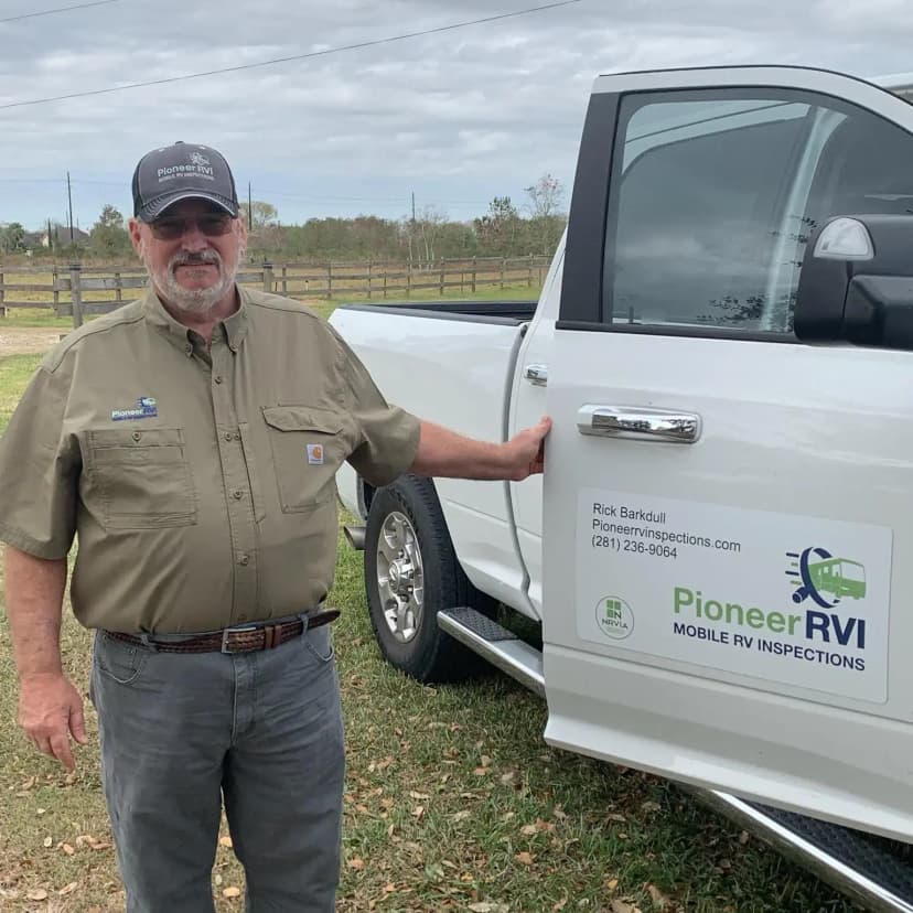 Pioneer RV Inspections is a Certified NRVIA Inspector serving Manvel, TX and surrounding areas within 120 miles