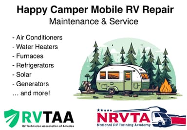 Happy Camper Mobile RV Repair logo