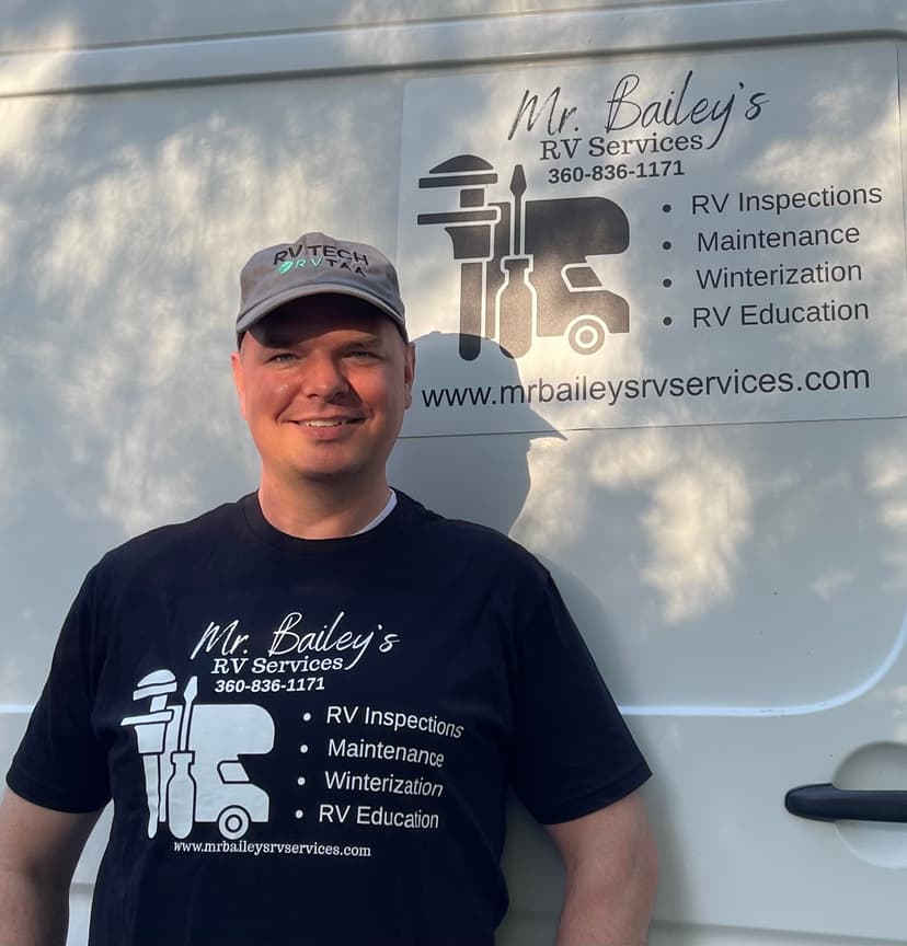 Mr. Bailey's RV Services is a Certified RVTAA Technician serving Olympia, WA and surrounding areas within 60 miles