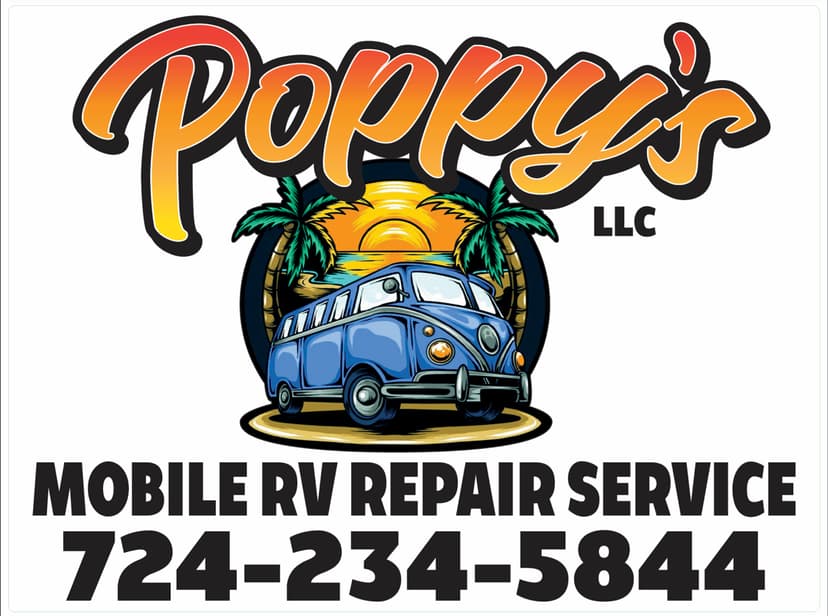 Poppy’s Mobile RV Repair Service LLC is a Certified RVTAA Technician serving Monongahela, PA and surrounding areas within 50 miles