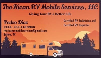 Pedro Diaz-Ramirez is a Certified RVTAA Technician serving Belton, TX and surrounding areas within 100 miles