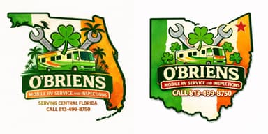 OBriens Mobile RV Service and Inspections. logo