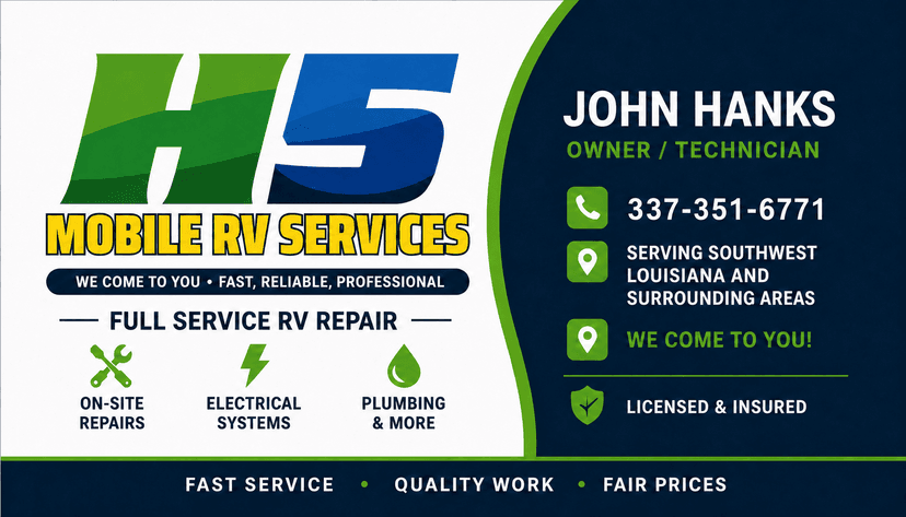 Johnathon Hanks is a Certified RVTAA Technician serving Sunset, LA and surrounding areas within 65 miles