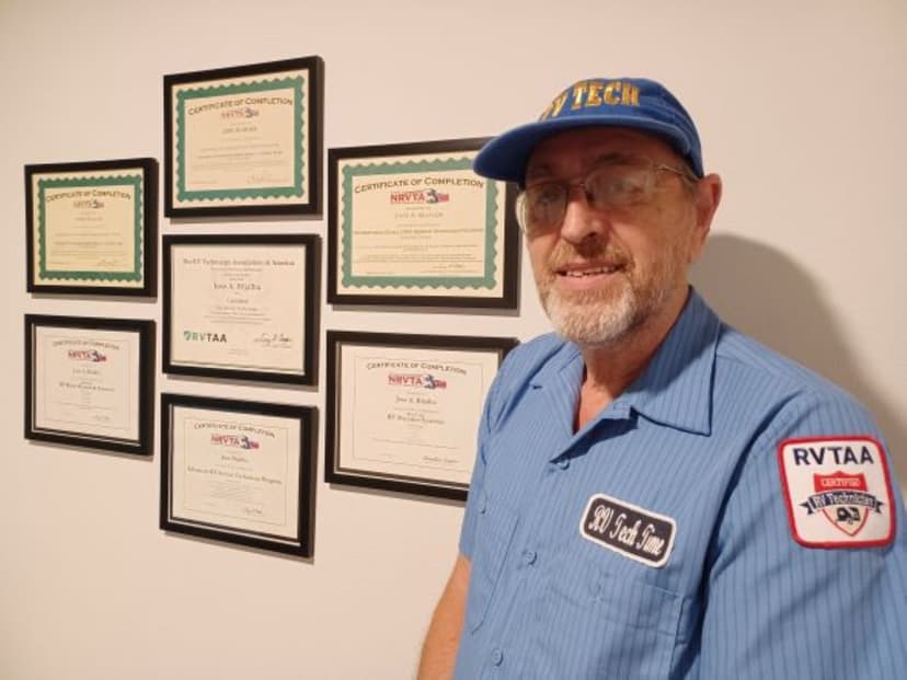 RV Tech Time, LLC is a Certified RVTAA Technician serving Liberty Hill, TX and surrounding areas within 40 miles