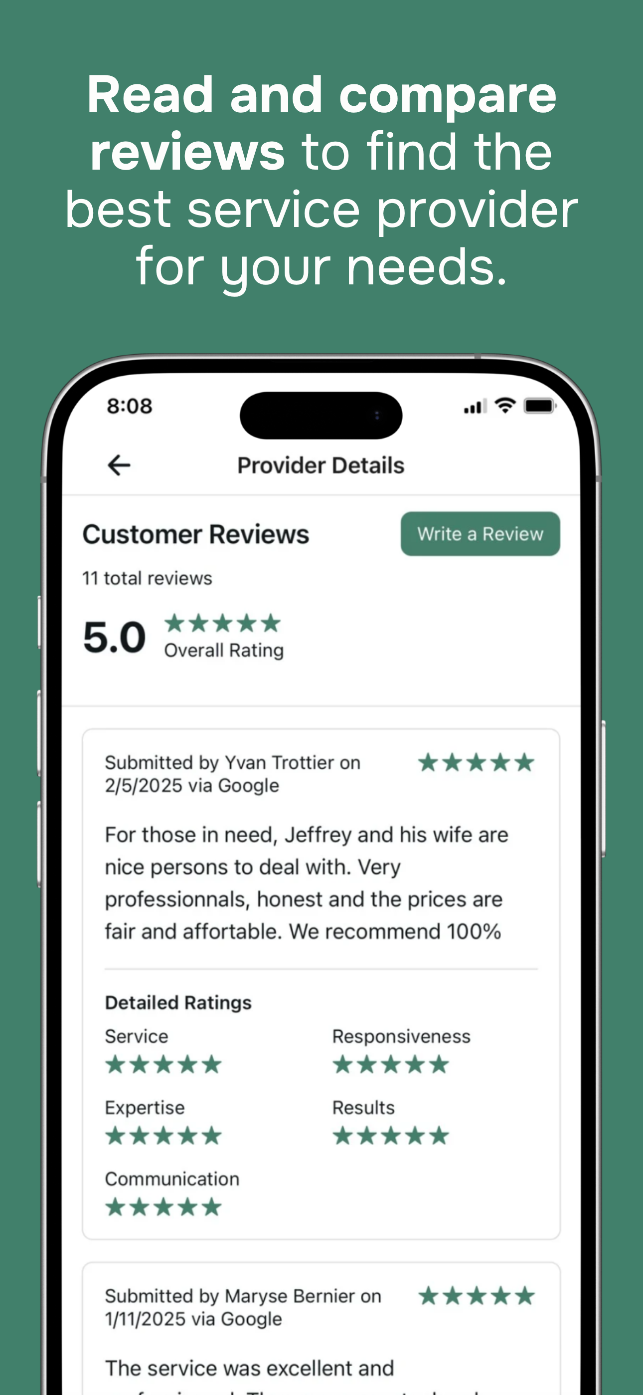 RV Help app chat feature for direct communication with technicians